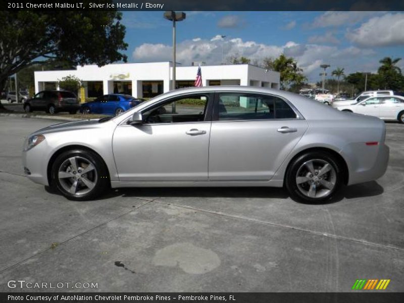 Silver Ice Metallic / Ebony 2011 Chevrolet Malibu LT
