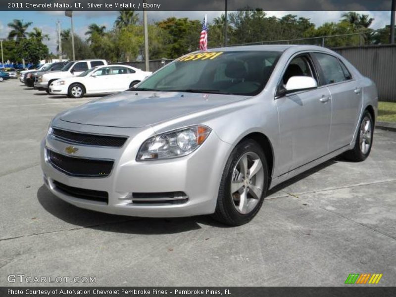 Silver Ice Metallic / Ebony 2011 Chevrolet Malibu LT