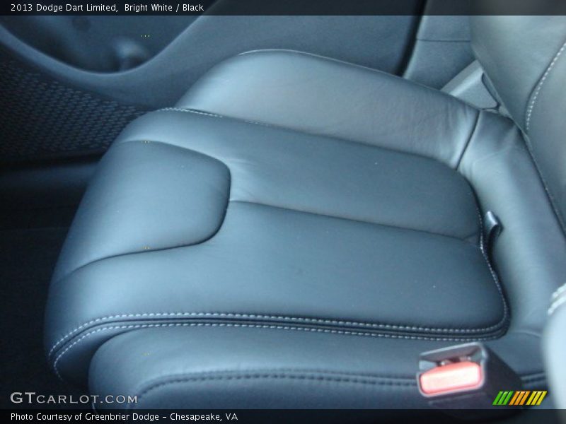 Bright White / Black 2013 Dodge Dart Limited