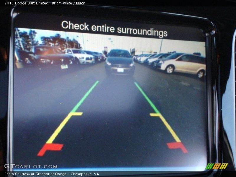 Bright White / Black 2013 Dodge Dart Limited