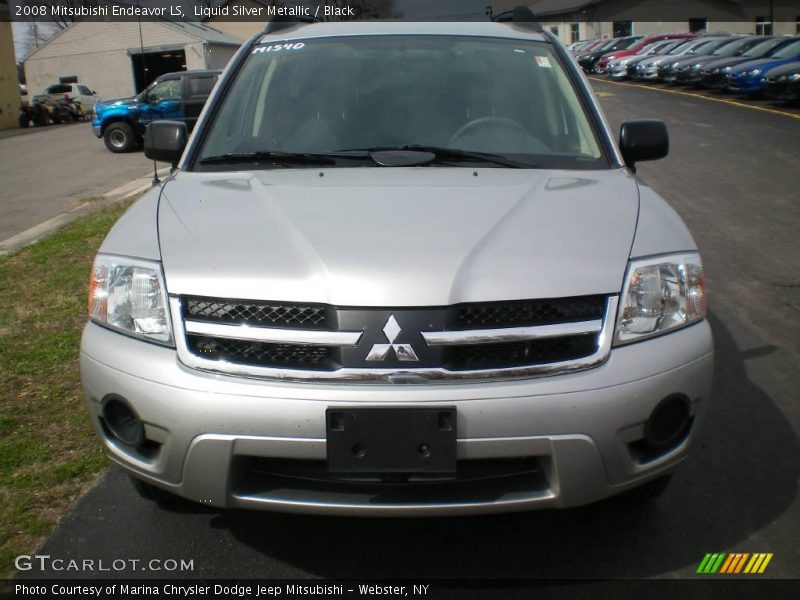 Liquid Silver Metallic / Black 2008 Mitsubishi Endeavor LS