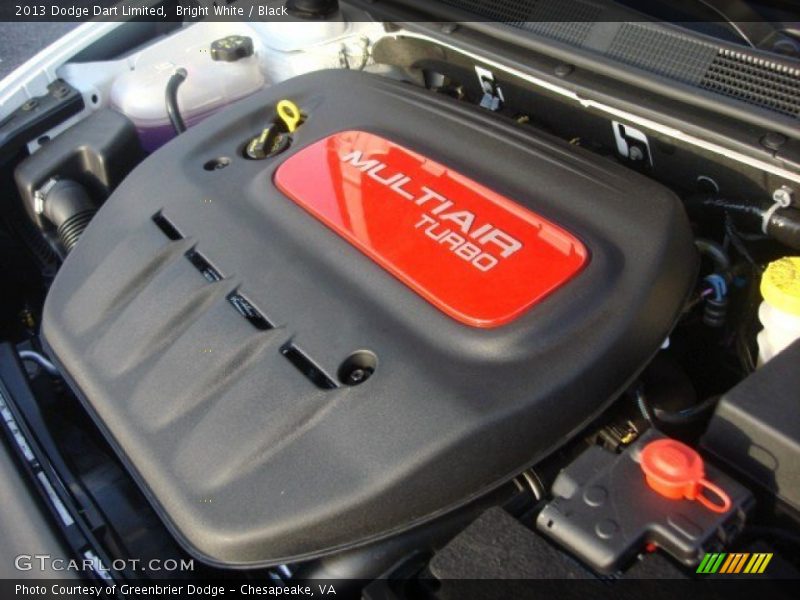 Bright White / Black 2013 Dodge Dart Limited