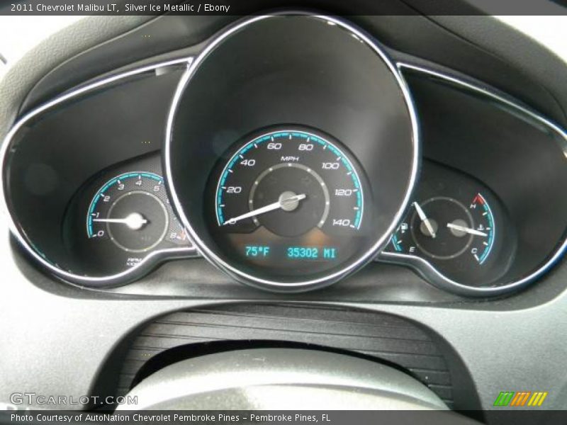 Silver Ice Metallic / Ebony 2011 Chevrolet Malibu LT