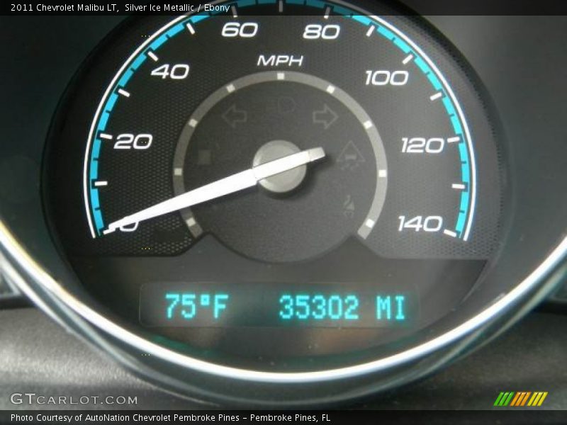 Silver Ice Metallic / Ebony 2011 Chevrolet Malibu LT