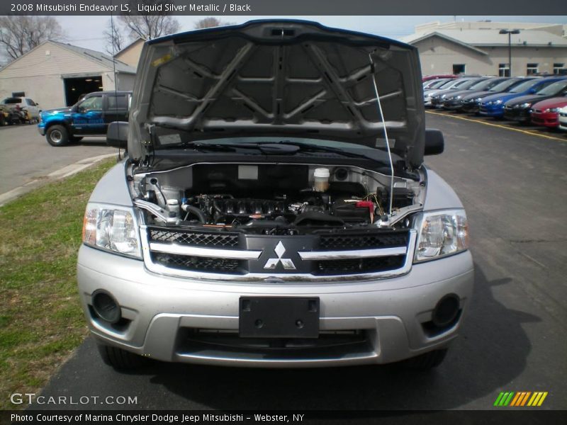 Liquid Silver Metallic / Black 2008 Mitsubishi Endeavor LS