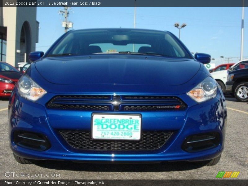 Blue Streak Pearl Coat / Black 2013 Dodge Dart SXT