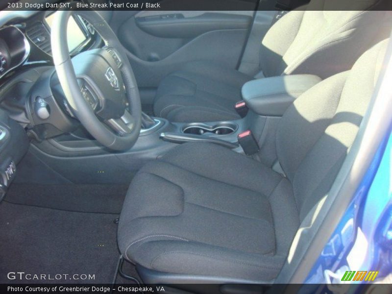 Blue Streak Pearl Coat / Black 2013 Dodge Dart SXT