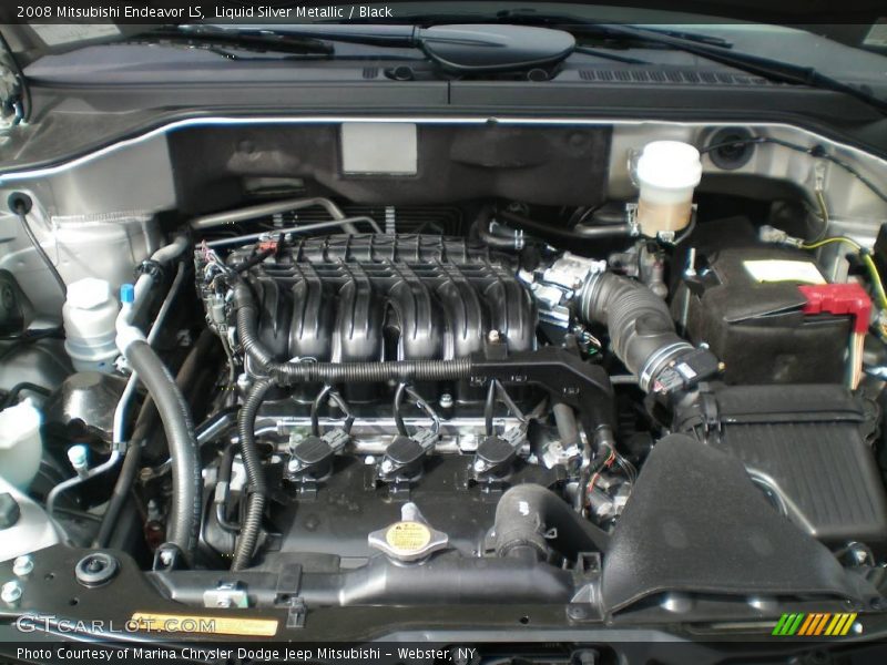 Liquid Silver Metallic / Black 2008 Mitsubishi Endeavor LS