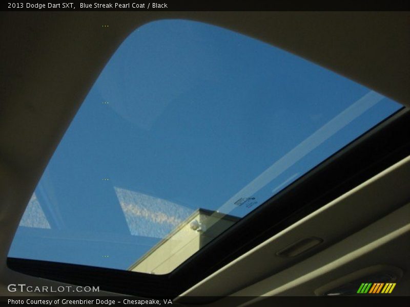 Blue Streak Pearl Coat / Black 2013 Dodge Dart SXT