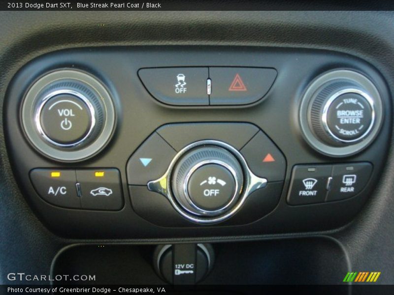 Controls of 2013 Dart SXT