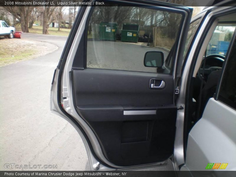 Liquid Silver Metallic / Black 2008 Mitsubishi Endeavor LS