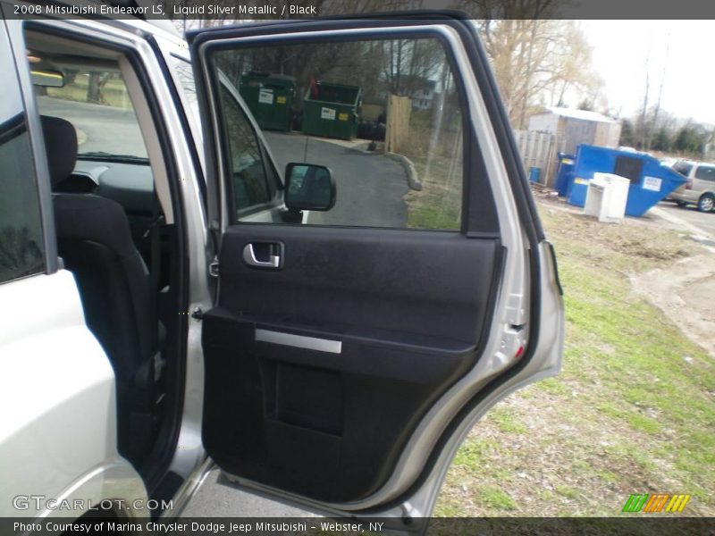 Liquid Silver Metallic / Black 2008 Mitsubishi Endeavor LS