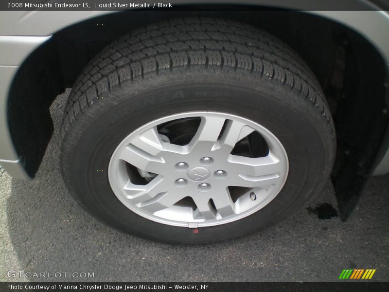 Liquid Silver Metallic / Black 2008 Mitsubishi Endeavor LS