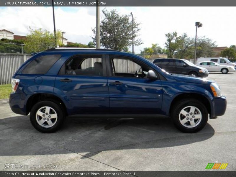 Navy Blue Metallic / Light Gray 2008 Chevrolet Equinox LS