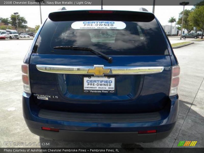 Navy Blue Metallic / Light Gray 2008 Chevrolet Equinox LS