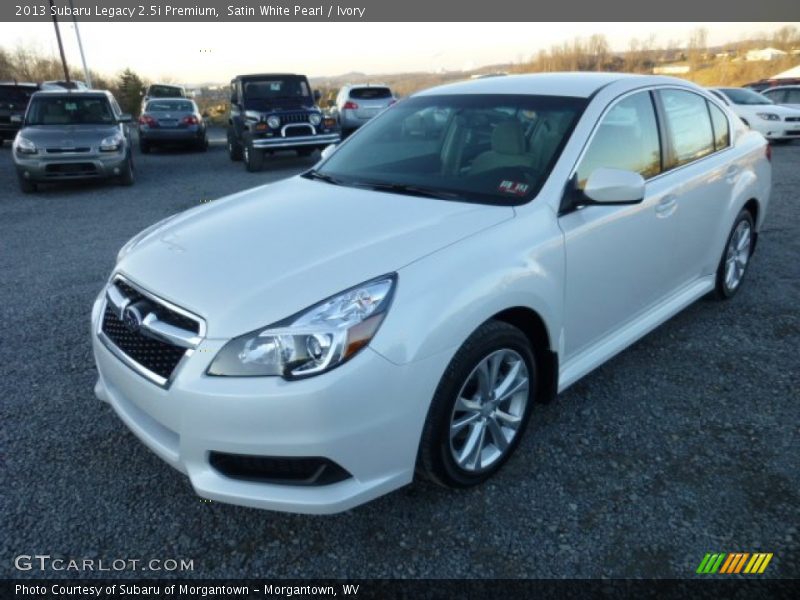 Satin White Pearl / Ivory 2013 Subaru Legacy 2.5i Premium