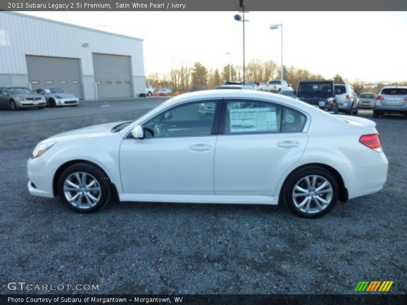 Satin White Pearl / Ivory 2013 Subaru Legacy 2.5i Premium
