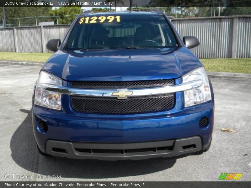 Navy Blue Metallic / Light Gray 2008 Chevrolet Equinox LS