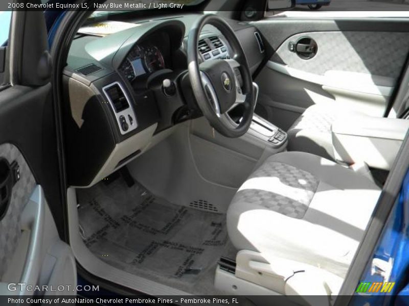 Navy Blue Metallic / Light Gray 2008 Chevrolet Equinox LS