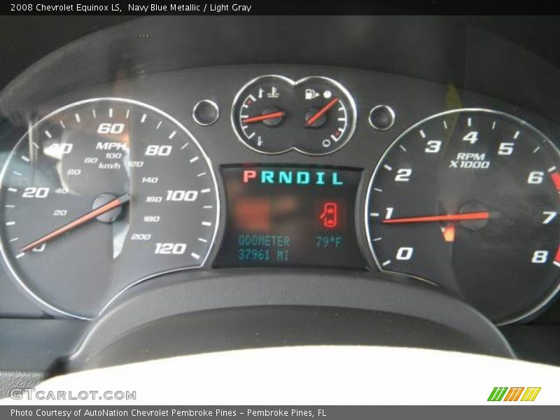 Navy Blue Metallic / Light Gray 2008 Chevrolet Equinox LS