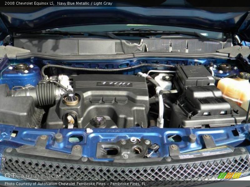 Navy Blue Metallic / Light Gray 2008 Chevrolet Equinox LS