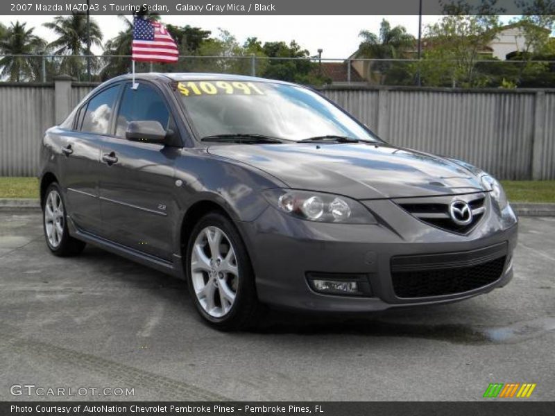Galaxy Gray Mica / Black 2007 Mazda MAZDA3 s Touring Sedan