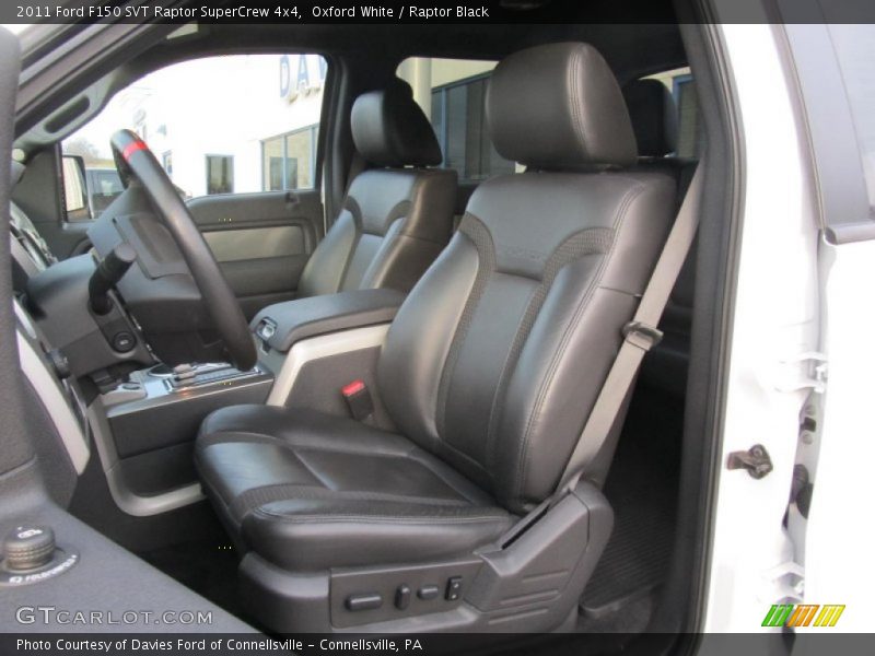 Front Seat of 2011 F150 SVT Raptor SuperCrew 4x4