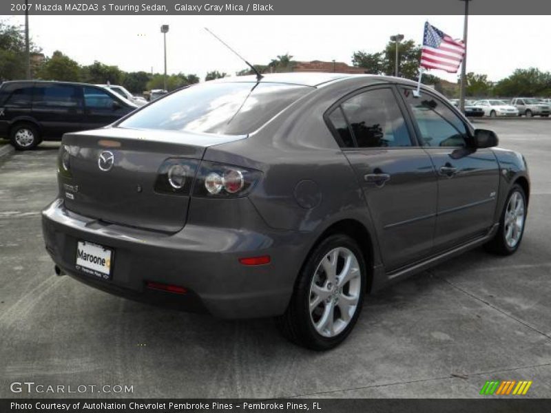 Galaxy Gray Mica / Black 2007 Mazda MAZDA3 s Touring Sedan