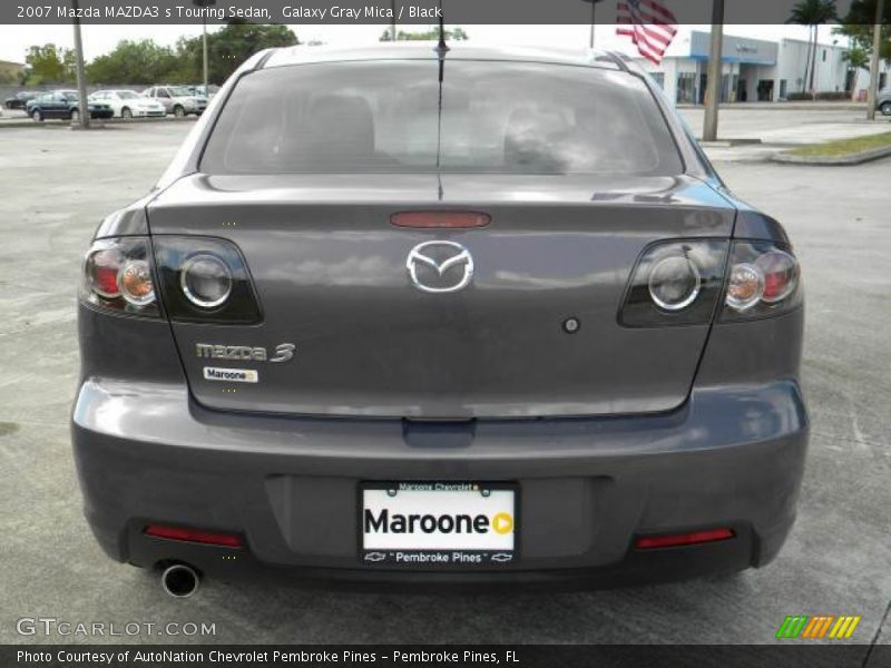 Galaxy Gray Mica / Black 2007 Mazda MAZDA3 s Touring Sedan