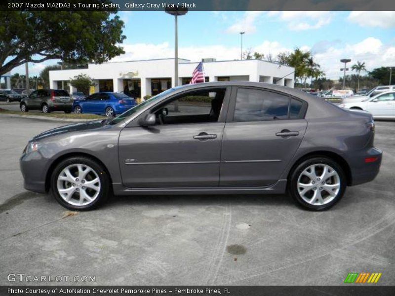 Galaxy Gray Mica / Black 2007 Mazda MAZDA3 s Touring Sedan