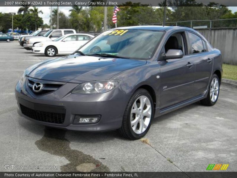 Galaxy Gray Mica / Black 2007 Mazda MAZDA3 s Touring Sedan