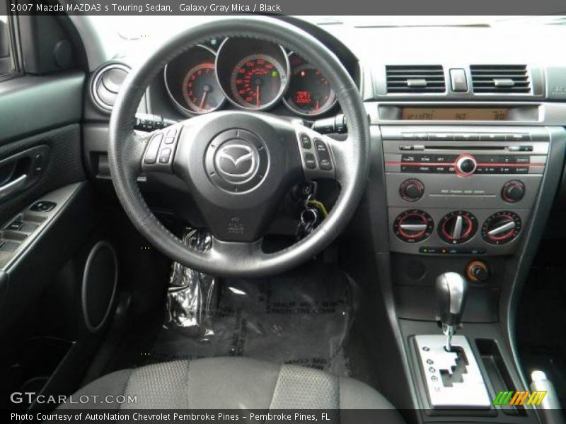 Galaxy Gray Mica / Black 2007 Mazda MAZDA3 s Touring Sedan