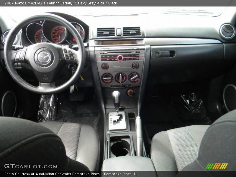 Galaxy Gray Mica / Black 2007 Mazda MAZDA3 s Touring Sedan