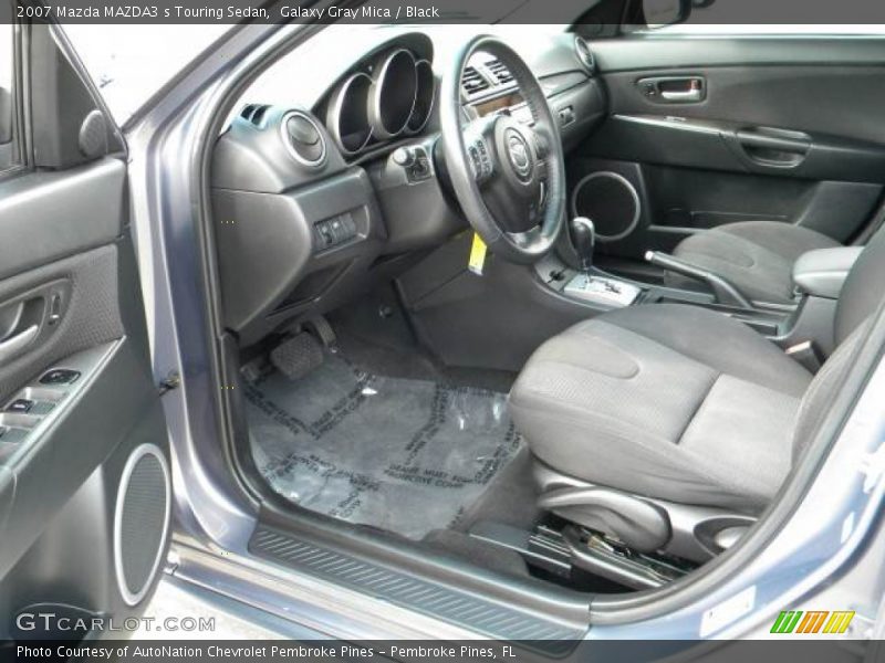 Galaxy Gray Mica / Black 2007 Mazda MAZDA3 s Touring Sedan