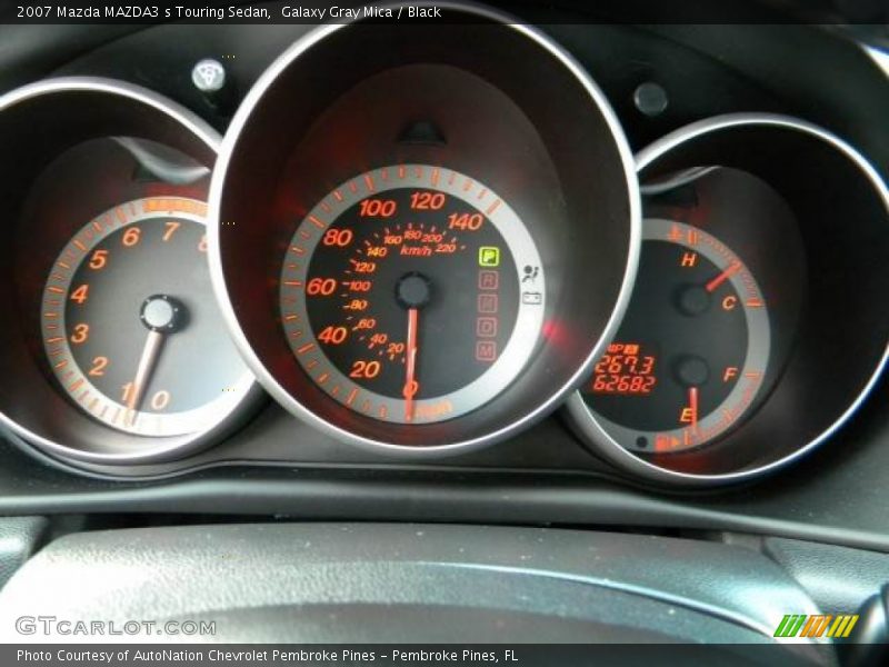 Galaxy Gray Mica / Black 2007 Mazda MAZDA3 s Touring Sedan