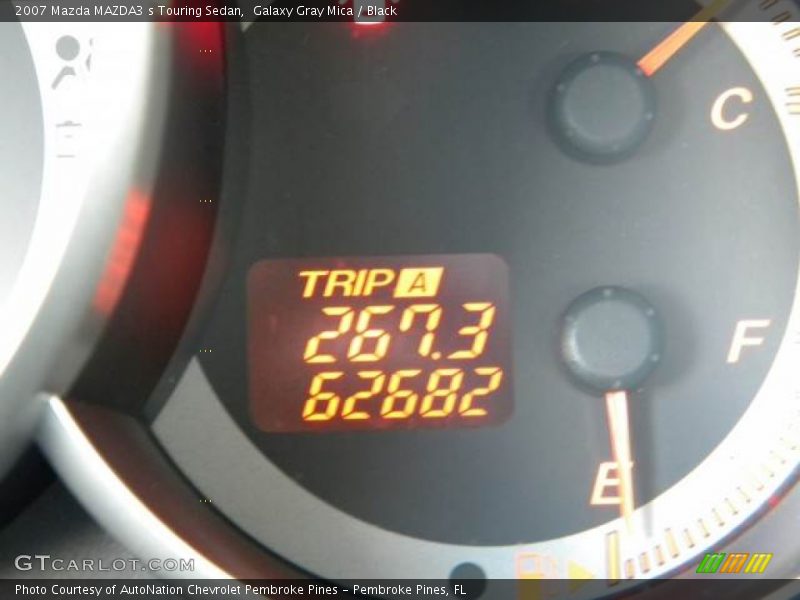 Galaxy Gray Mica / Black 2007 Mazda MAZDA3 s Touring Sedan