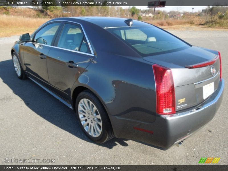 Thunder Gray ChromaFlair / Light Titanium 2011 Cadillac CTS 3.6 Sedan