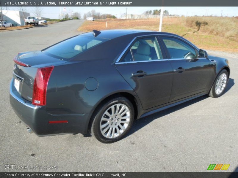 Thunder Gray ChromaFlair / Light Titanium 2011 Cadillac CTS 3.6 Sedan