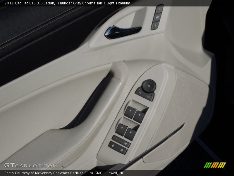 Thunder Gray ChromaFlair / Light Titanium 2011 Cadillac CTS 3.6 Sedan