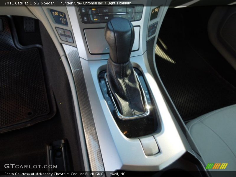 Thunder Gray ChromaFlair / Light Titanium 2011 Cadillac CTS 3.6 Sedan