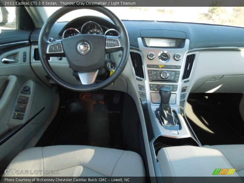 Thunder Gray ChromaFlair / Light Titanium 2011 Cadillac CTS 3.6 Sedan