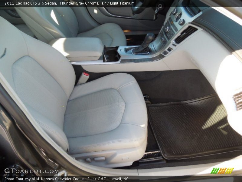 Thunder Gray ChromaFlair / Light Titanium 2011 Cadillac CTS 3.6 Sedan