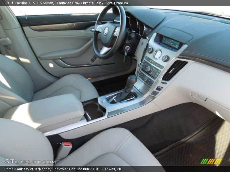 Thunder Gray ChromaFlair / Light Titanium 2011 Cadillac CTS 3.6 Sedan