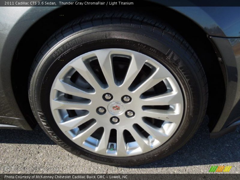 Thunder Gray ChromaFlair / Light Titanium 2011 Cadillac CTS 3.6 Sedan