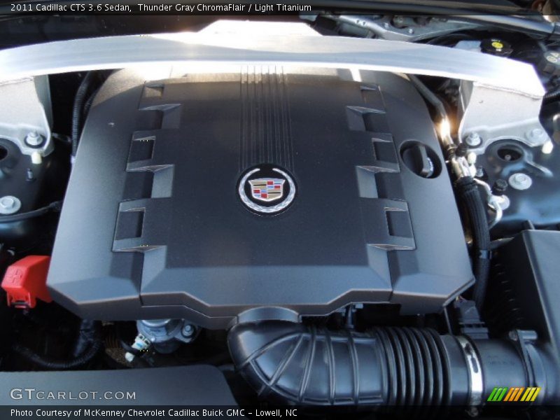 Thunder Gray ChromaFlair / Light Titanium 2011 Cadillac CTS 3.6 Sedan