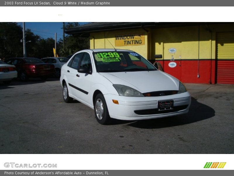 Cloud 9 White / Medium Graphite 2003 Ford Focus LX Sedan