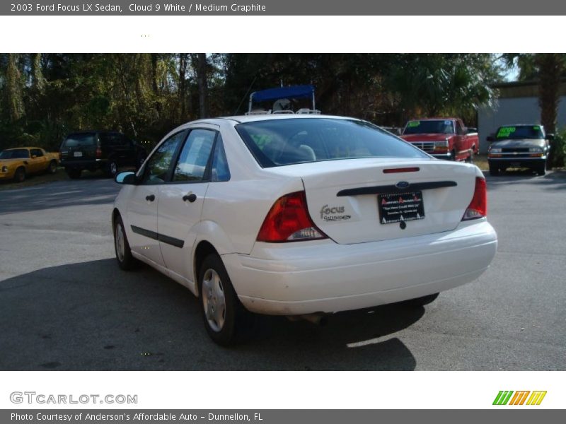 Cloud 9 White / Medium Graphite 2003 Ford Focus LX Sedan