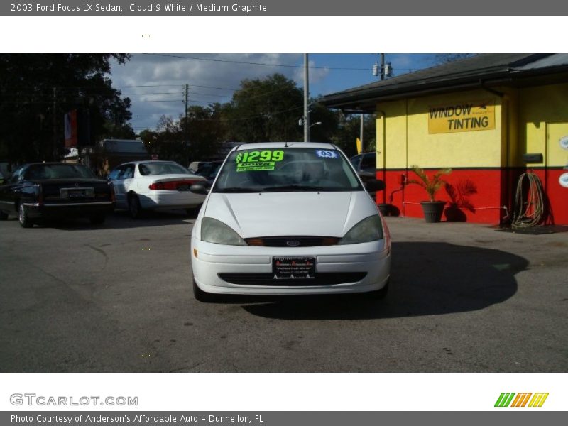 Cloud 9 White / Medium Graphite 2003 Ford Focus LX Sedan