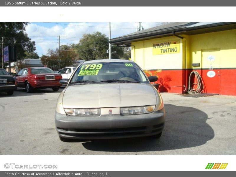 Gold / Beige 1996 Saturn S Series SL Sedan