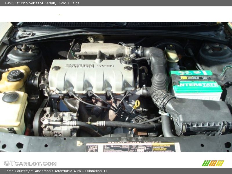  1996 S Series SL Sedan Engine - 1.9 Liter SOHC 8-Valve 4 Cylinder